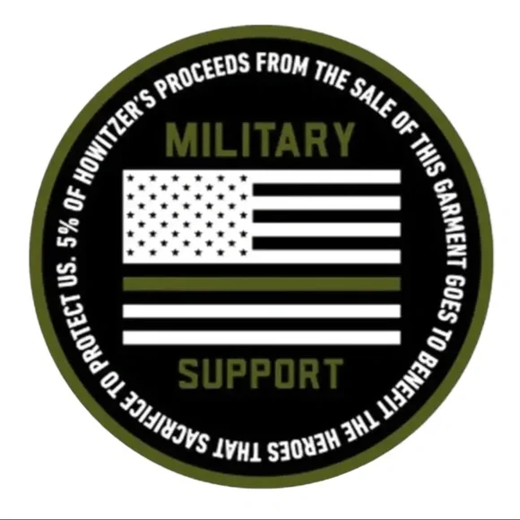 Howitzer Style Men's T-Shirt Support The Red Military Grunt MFG - Picture 9 of 9